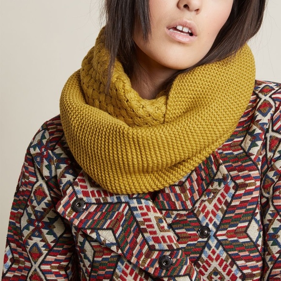Modcloth Yellow Brick Cold Scarf - Picture 2 of 3